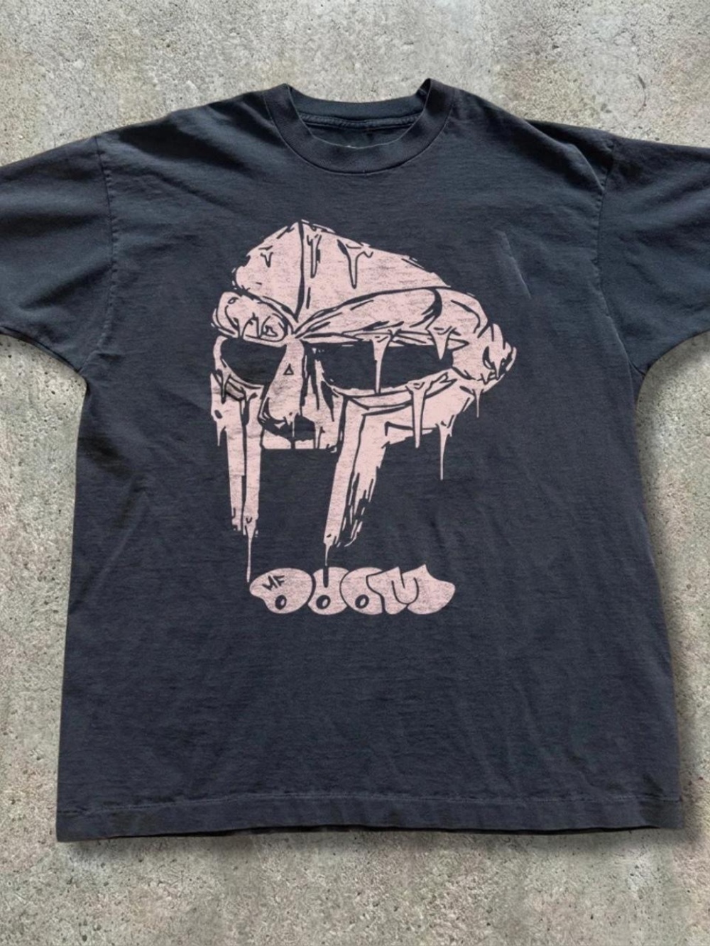 Gildan Black Short-Sleeve Tee with Pale Pink Graphic